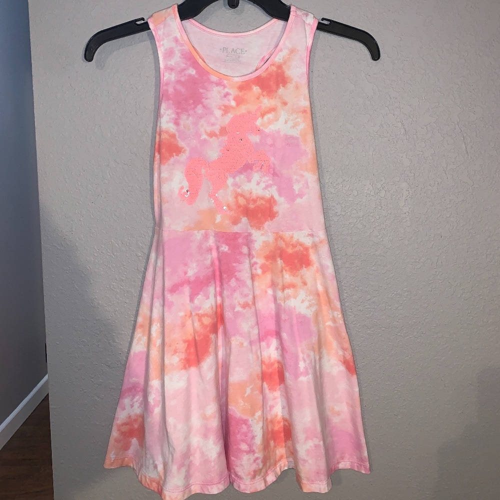 ADORABLE GIRL'S TIE DYE DRESS